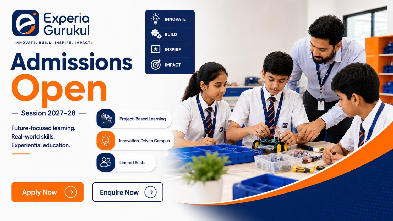 Admissions Open 2027–28 — Experia Gurukul